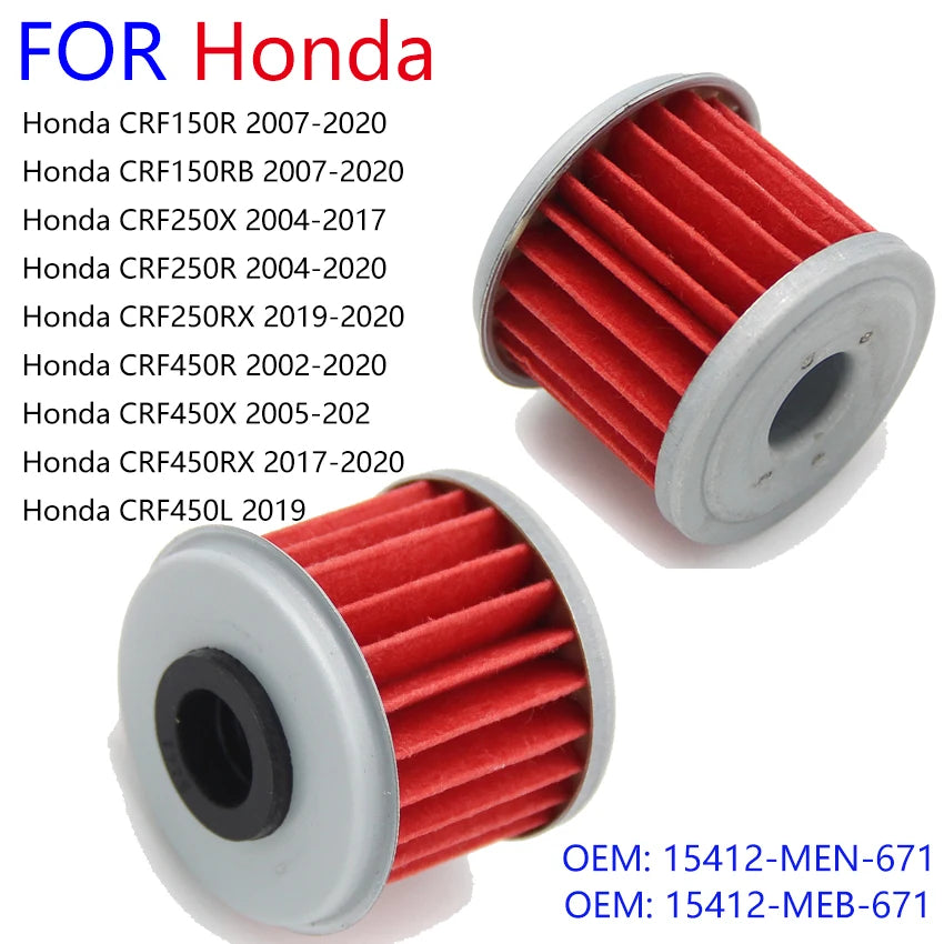 Fuel Oil Filter for Honda CRF150R CRF150RB CRF250X CRF250R CRF250RX CRF450R CRF450X CRF450RX CRF450L ATV TRX450 TRX450R TRX450ER