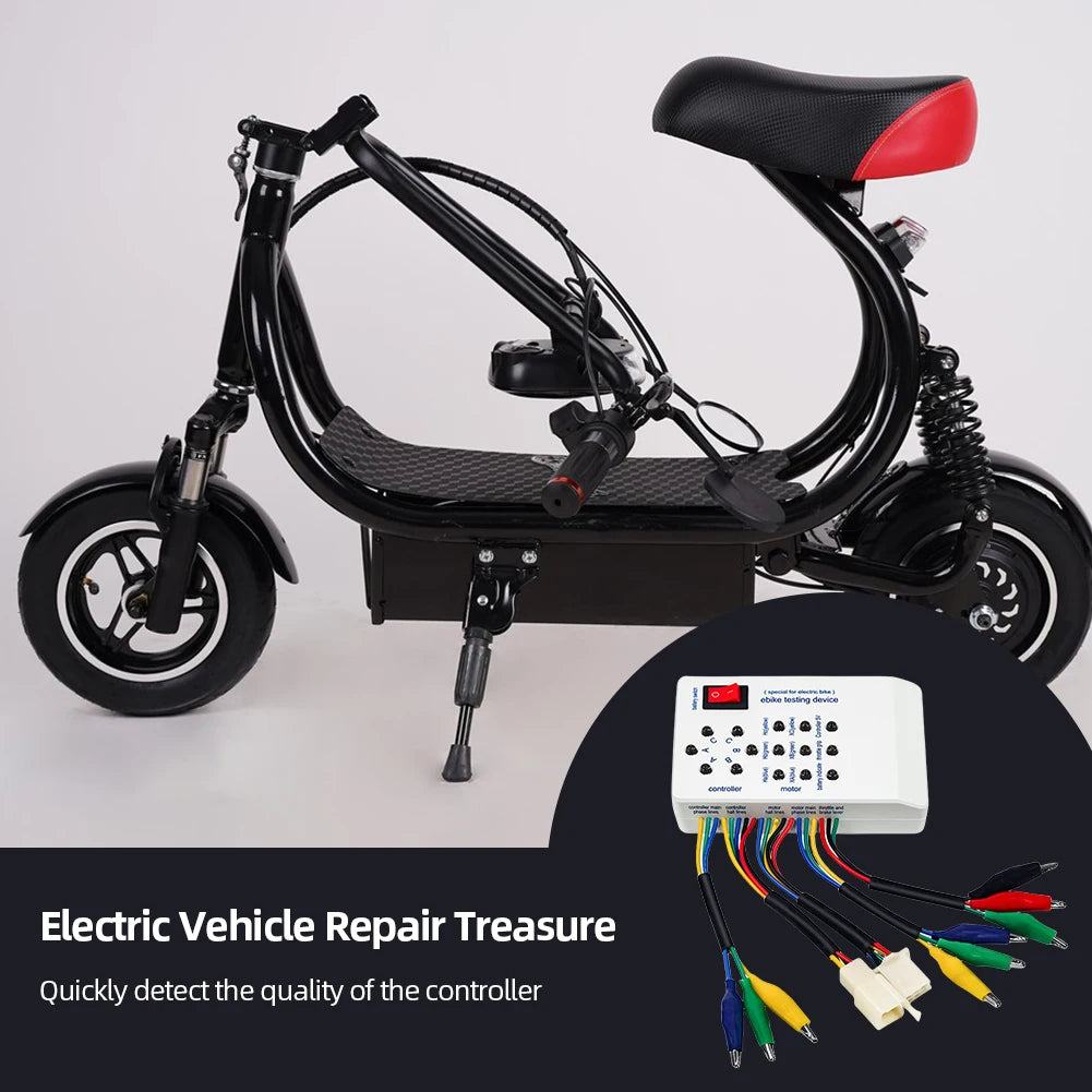 Compact 24V/36V/48V/60V/72V Electro Car E-bike Scooter Brushless Motor Controller Tester Excellent Performance Testing
