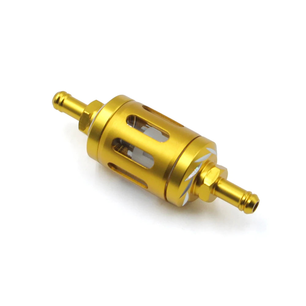 Motorcycle 8mm CNC Aluminum Glass Gas Fuel Oil Filter For ATV Dirt Pit Bike 125/140/150/160cc CRF70 90 110 250 TTR100 110 KLX65