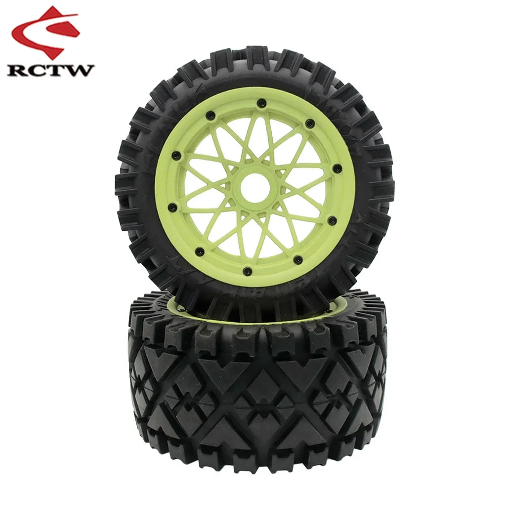 All Terrain Super Wear-resistant Complete Tyre Rear or Front Wheel Tire Set for 1/5 HPI ROFUN ROVAN KM BAJA 5B SS Rc Car Parts