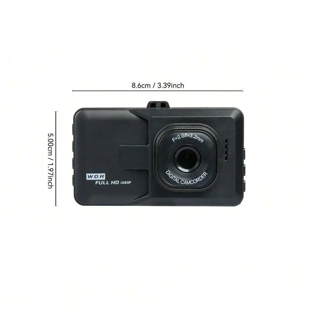 Car Dash Cam 1080P Full HD Driving Recorder Built in G Sensor 2 Inch Screen Night Vision Wide Angle 24H Parking Mode Camera