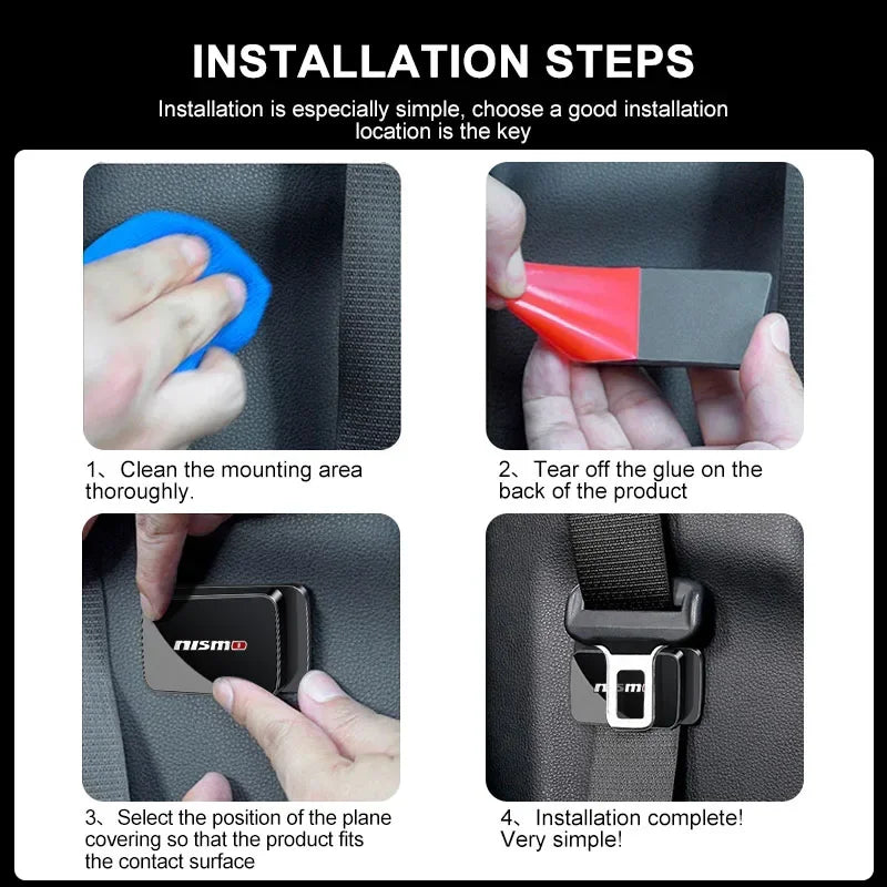 Magnetic Car Interior Supplies Seat Belt Holder Stabilizer Auto Accessory for Nissan Nismo X-trail Almera Qashqai Tiida Teana