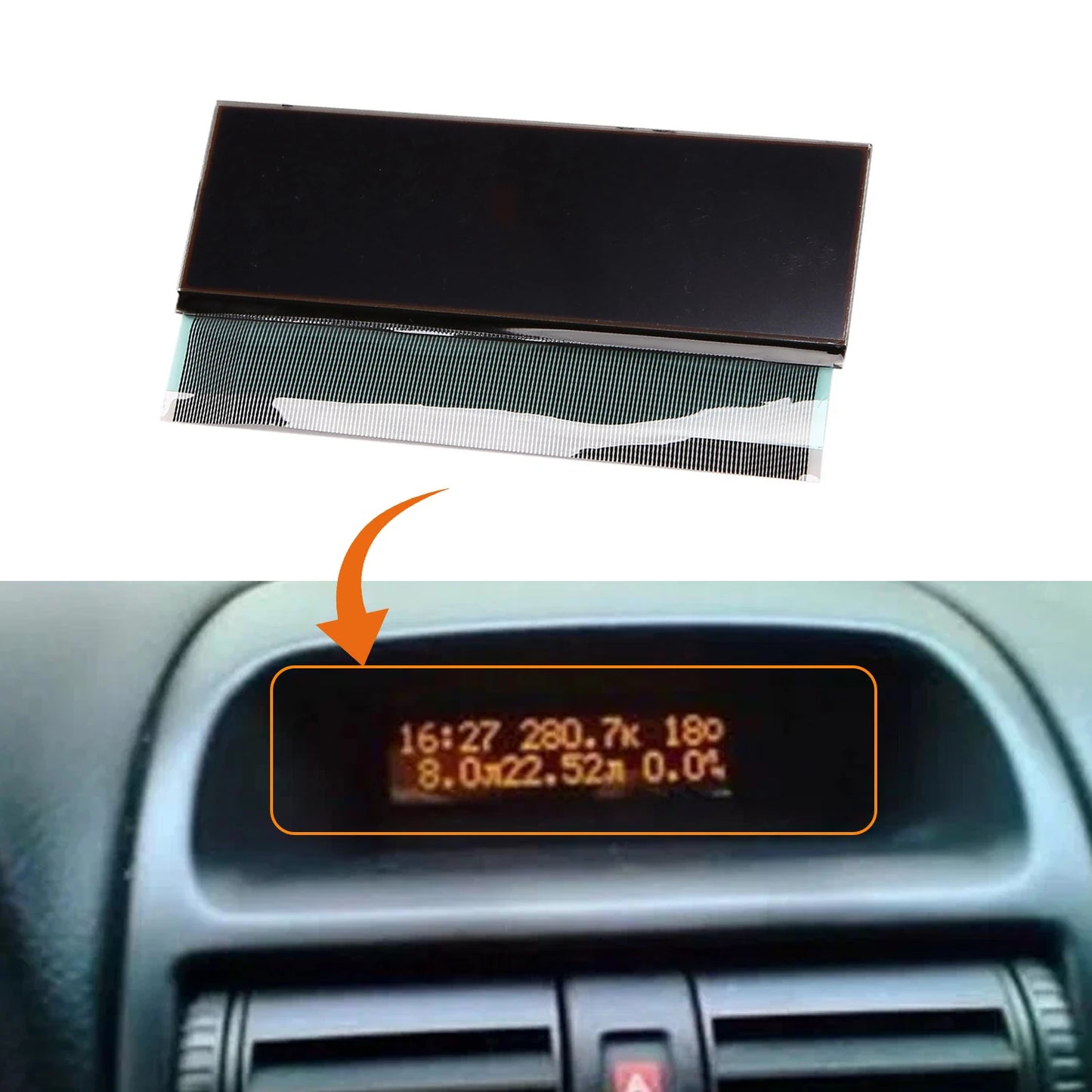 LCD Screen Display For Peugeot 206 307 Citroen C5 Xsara Picasso LCD Screen Display Central Navigator Gauges Dash Panels 1Pc