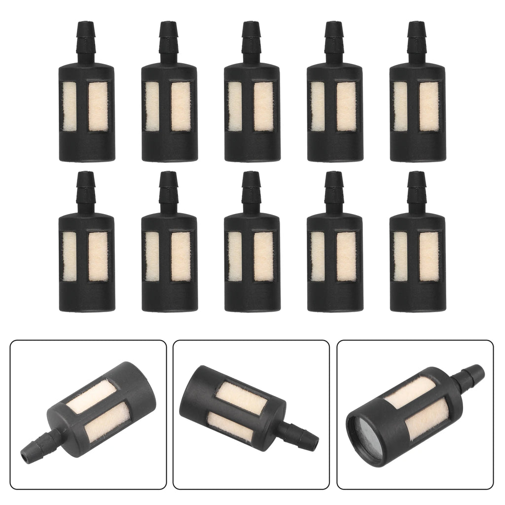 10 Pcs General Fuel Filter For Gasoline Garden Machinery Grass Trimmer Chainsaw Carburetor Garden Tools Replacement Fuel Filters