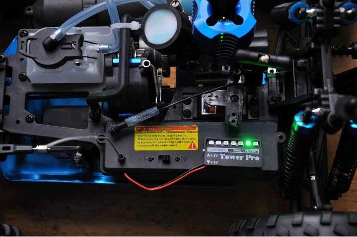 4.8V 6V 7 LED RC Model Receiver Battery Voltage Indicator TOWER-PRO Receiver Electric Power Display Car Auto