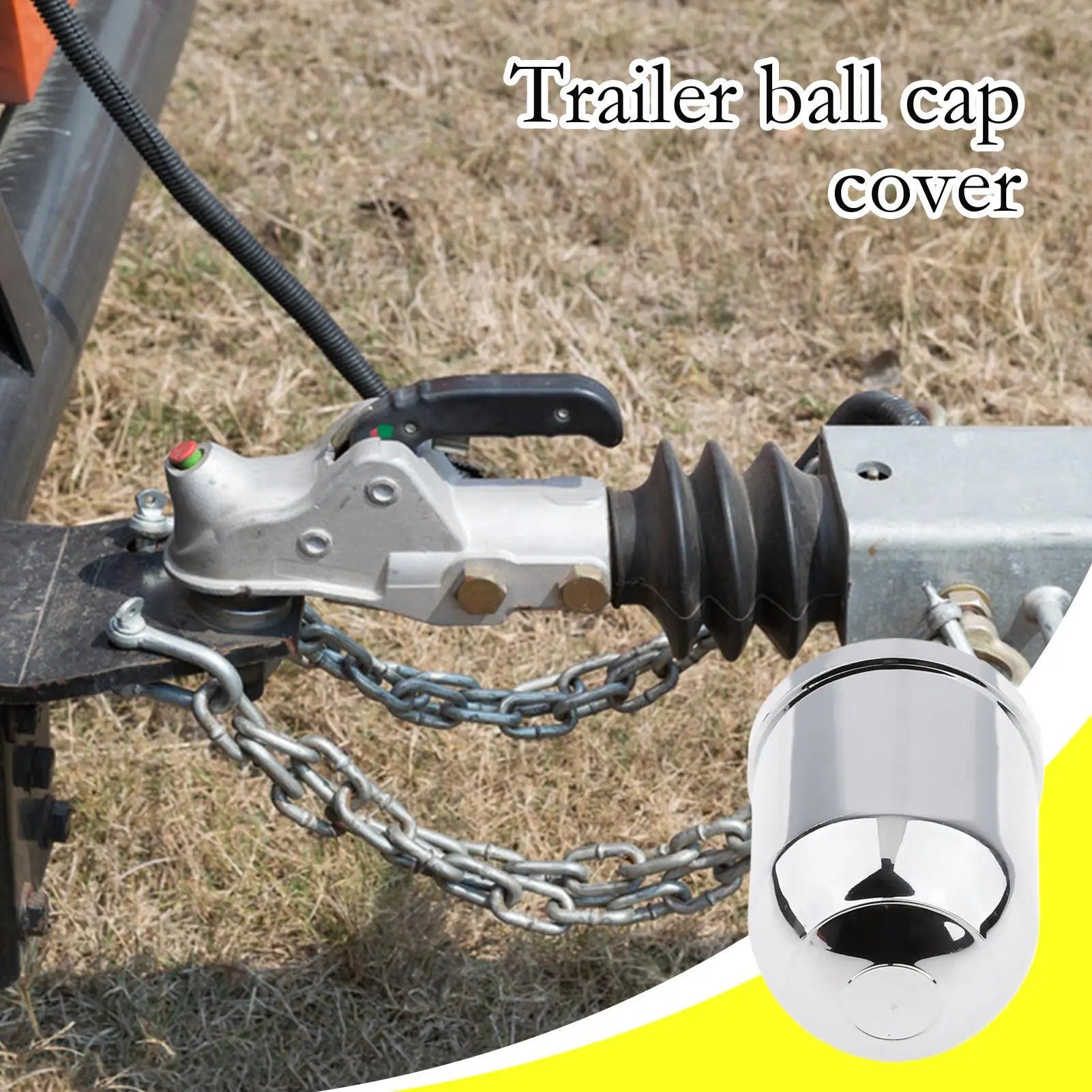 Trailer Hitch Covers Secure Tow Hitch Cover Waterproof Protective HeavyDuty Car Accessories for Truck Towing Car Boat Protection