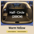 Car Trunk Led Light Strip Waterproof PVC Flexible Ambient Light Strip Automatic On/Off Hidden Installation Universal for Suv/Mpv
