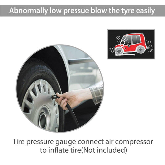 Digital LCD Display for Auto Car Bike Motor LED Backlight Vehicle Tester Car EU Tire Air Pressure Inflator Gauge
