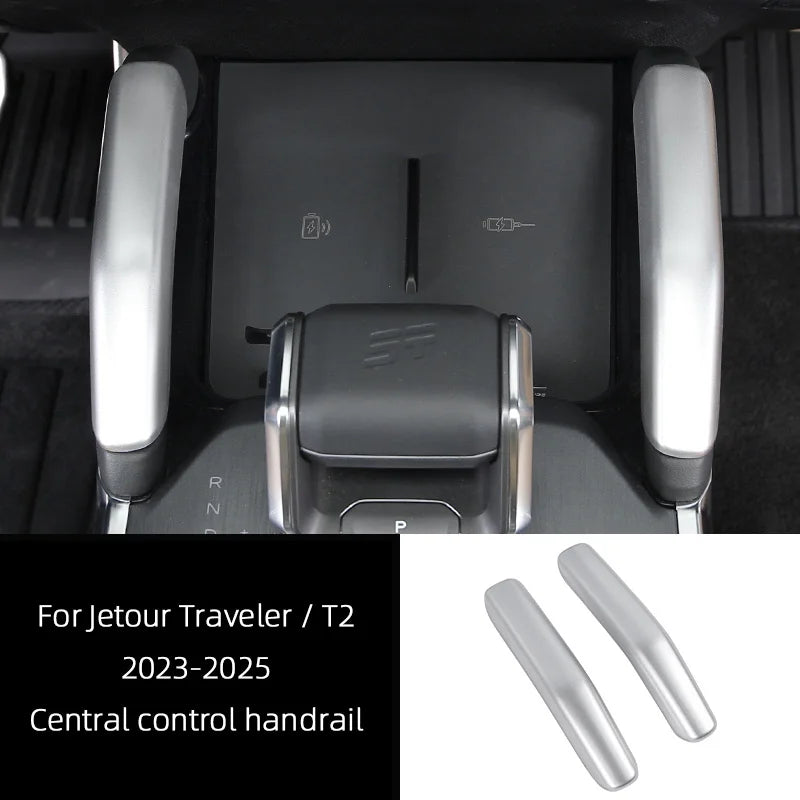 For Jetour Traveler T2 2023 2024 2025 Interior Car Accessory, Rear Air outlet Frame Center Gear Shift Panel Door Handrail Cover