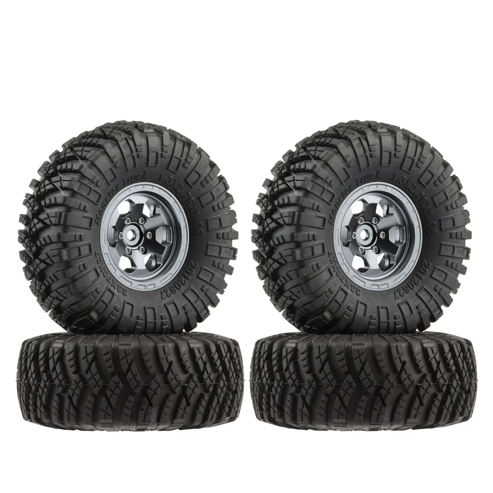 4PCS 1.3" Wheel tires 70*27mm Mud Terrain Tyre for 1/18 TRX4M 1/24 SCX24 RC Crawler Car