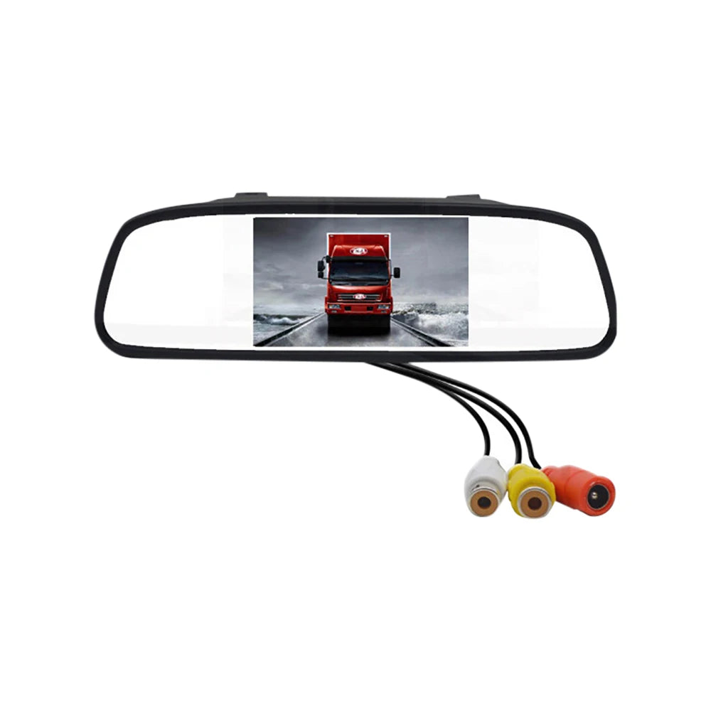 Car Monitor Rearview Mirror 4.3 inch Auto Parking System for LED Night Vision Backup Reverse Camera CCD Car Rear View Camera