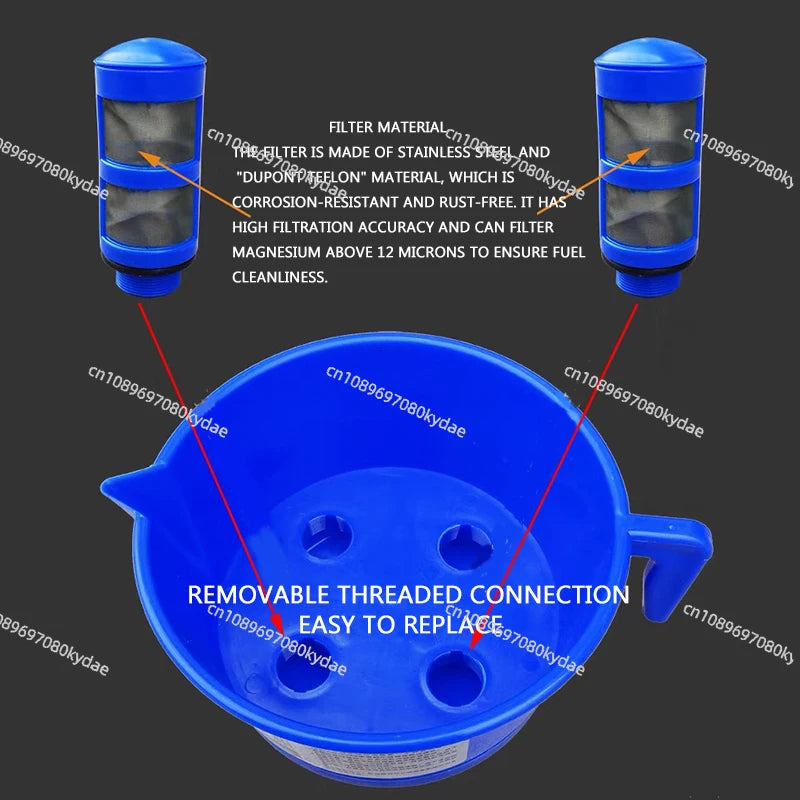 Oil-Water Separator Funnel Four-Filter Filter Moisture Impurity Fuel Separation Artifact Filter