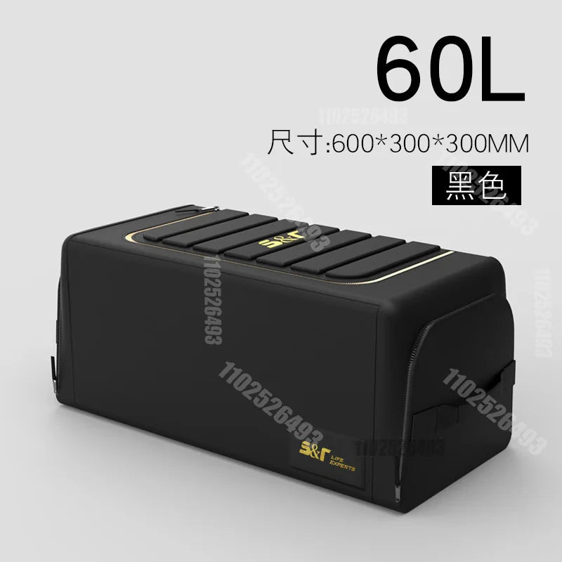 NEW Car Trunk Storage Organizer With Lid Universal Car Trunk Organizer 70L Storage Box Oxford Cloth Folding Organizador