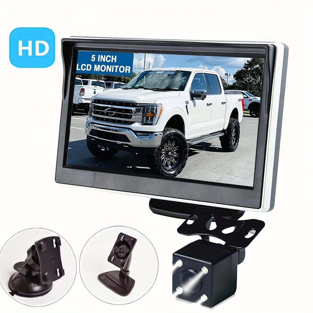 DIY 5'' Inch TFT LCD Screen Monitor For Car Rear View Reverse Backup Parking Camera