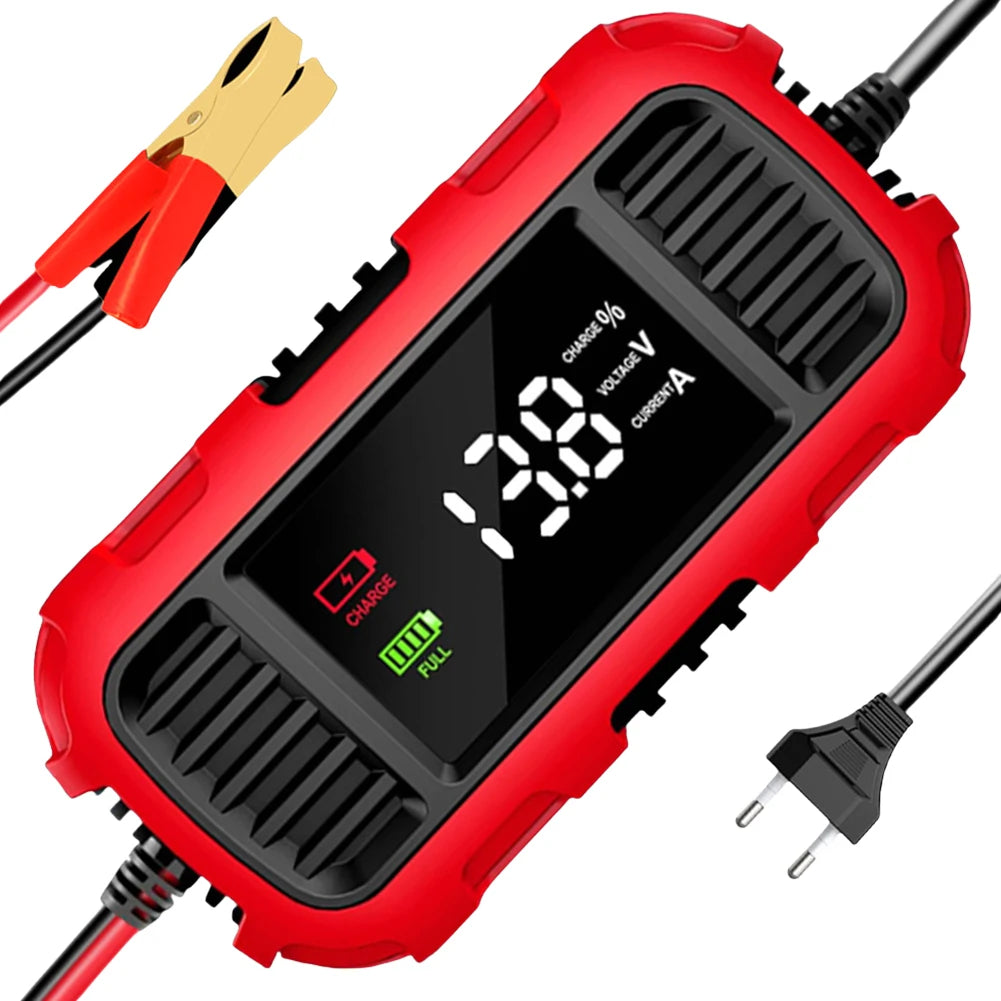 12V 2A Car Battery Charger Car Motorcycle Lead Acid Battery Charger Fully Automatic Battery Charger for Car Truck Battery