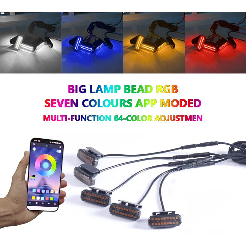 For car pickup truck off-road vehicle 18 LED Front Grille Light Car Daytime Running Light ﻿98% of vehicle models are applicable