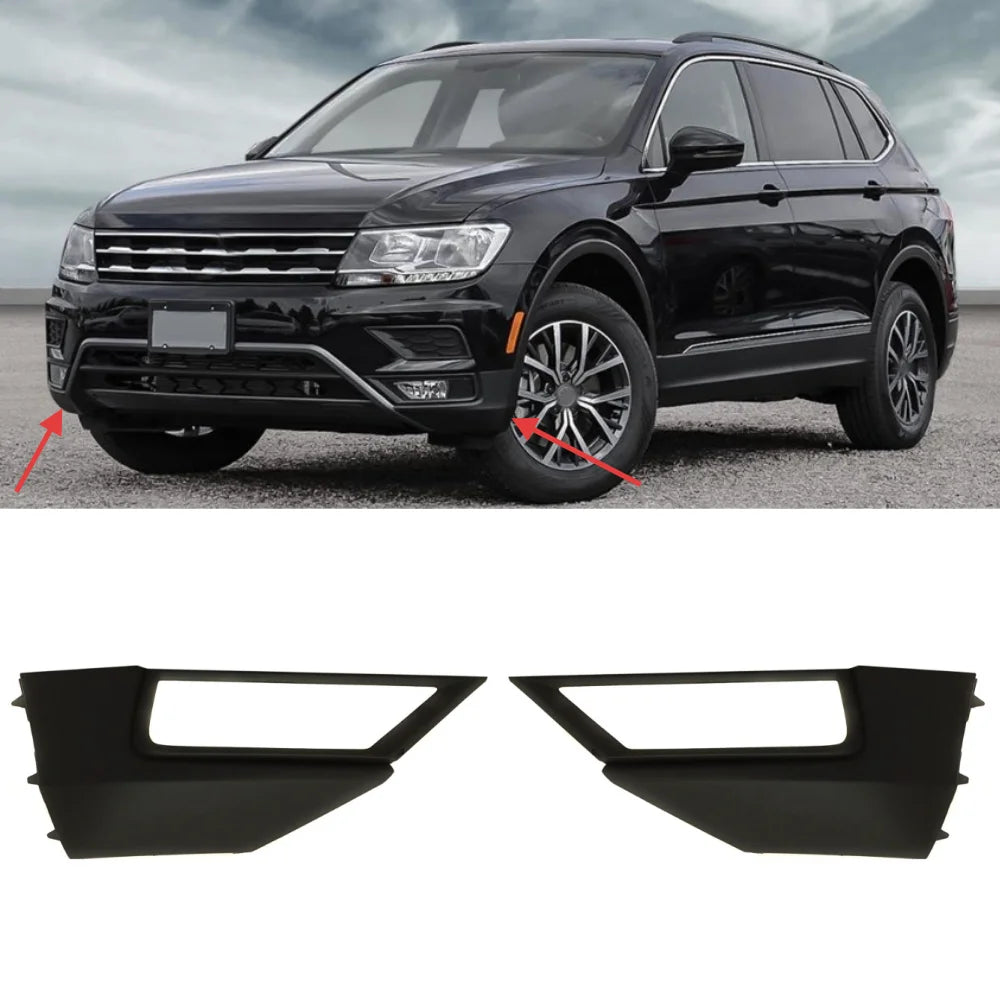Car Accessory Fog Light Cover Lamp Frame Grille Car Accessories For Volkswagen VW TIguan 2017 2018 2019 2020 2021