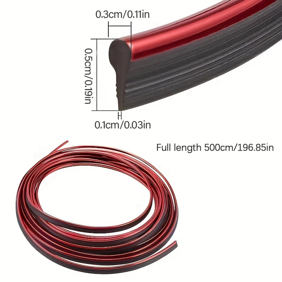 Car interior strip, car styling decoration flexible strip, dashboard cover decoration easy to install, upgrade your car interior
