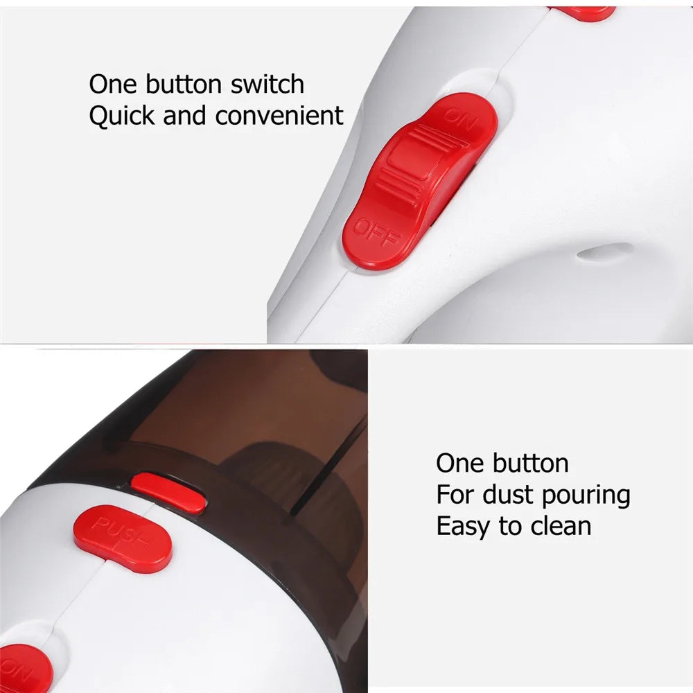 5000kpa Wireless Car Vacuum Cleaner High Suction for Car Wet and Dry USB Charge Vacuum Cleaner Handheld 12V Mini Vacuum Cleaner