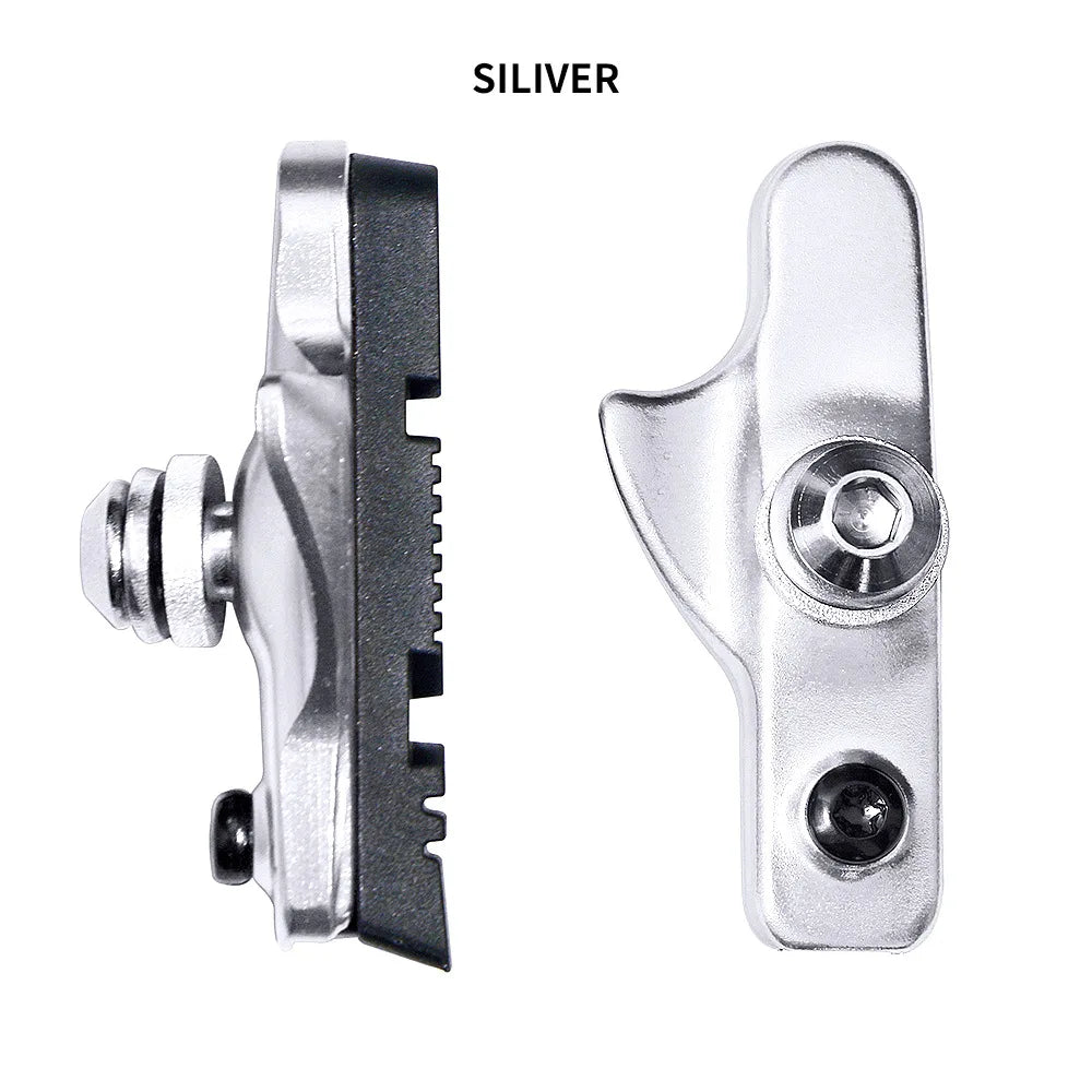 Road Bike Brake Shoes Pads C-Brake Shoes Lightweight Aluminum Alloy Pads Rubber Brake Shoes for C-Brake Calipers