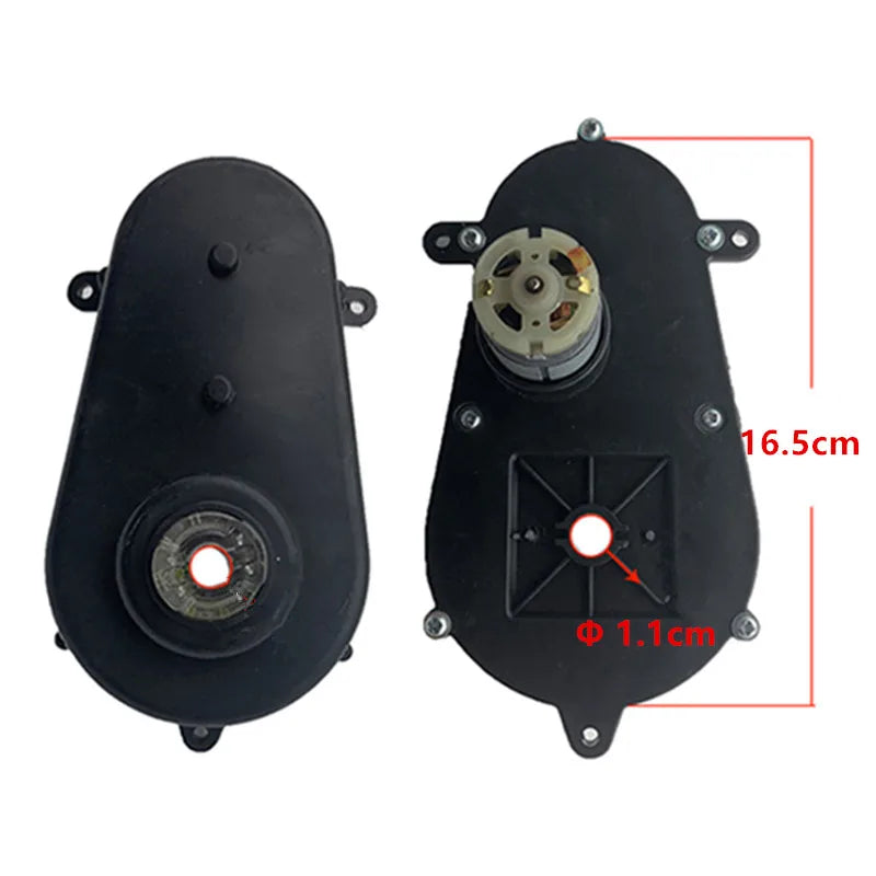 Children's electric vehicle 24V steering shaft motor, 12V/6V Ride on toys servos motor gearbox, Kid's Ride on car steering box