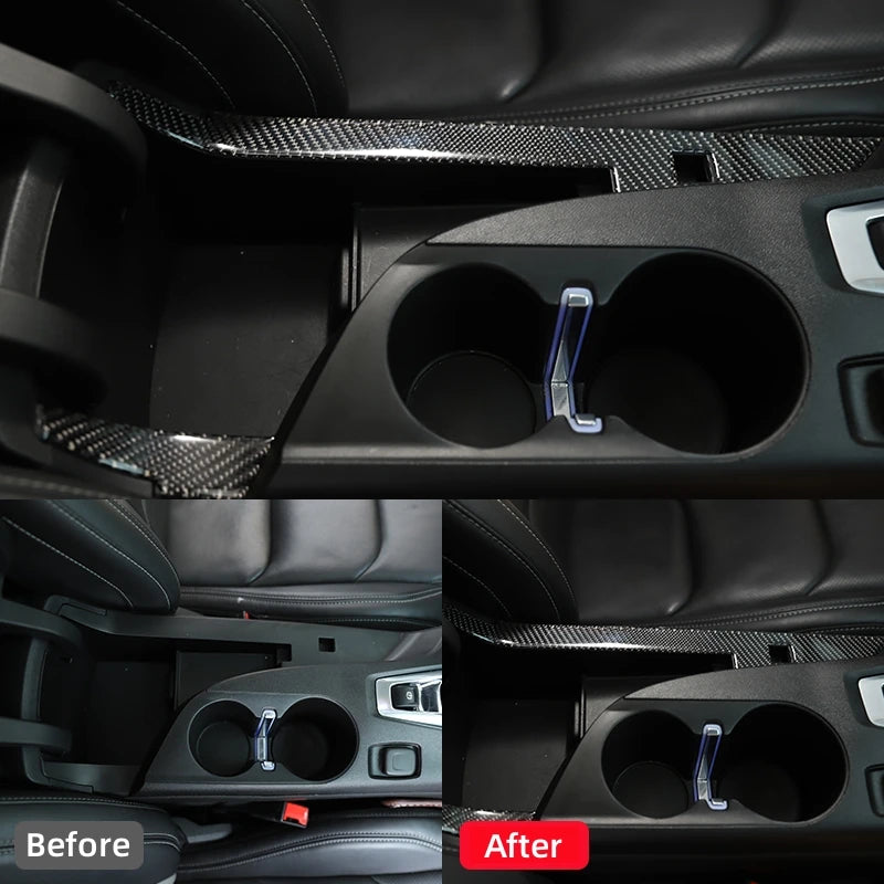 For Chevrolet Camaro 2017-2022 Accessories Interior Real Carbon Fiber  Car Center Console Side Decorative Strip Cover Stickers