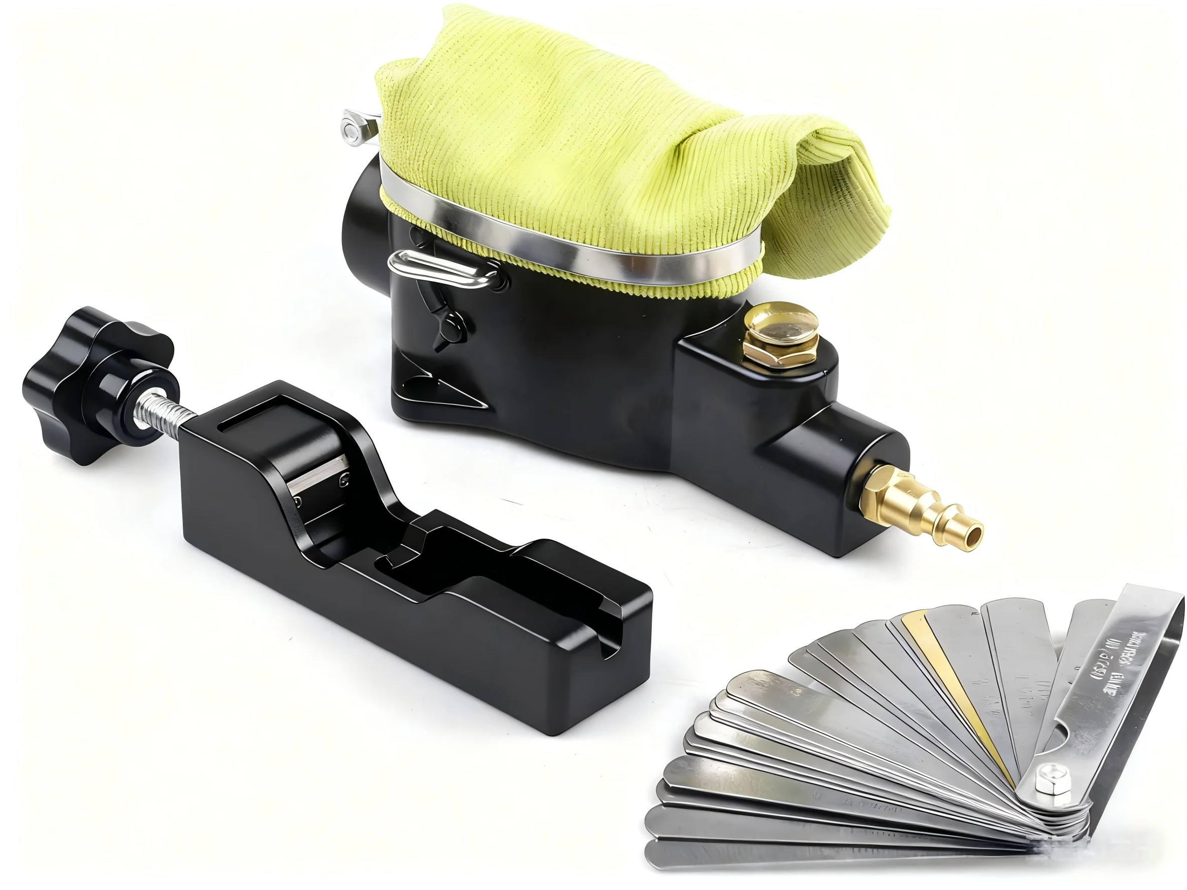 Spark Plug Gap Tool & Pneumatic Spark Plug Cleaner Kit - Air Sandblaster Cleaning Tool for Most 10,12,14, 16mm Spark Plugs