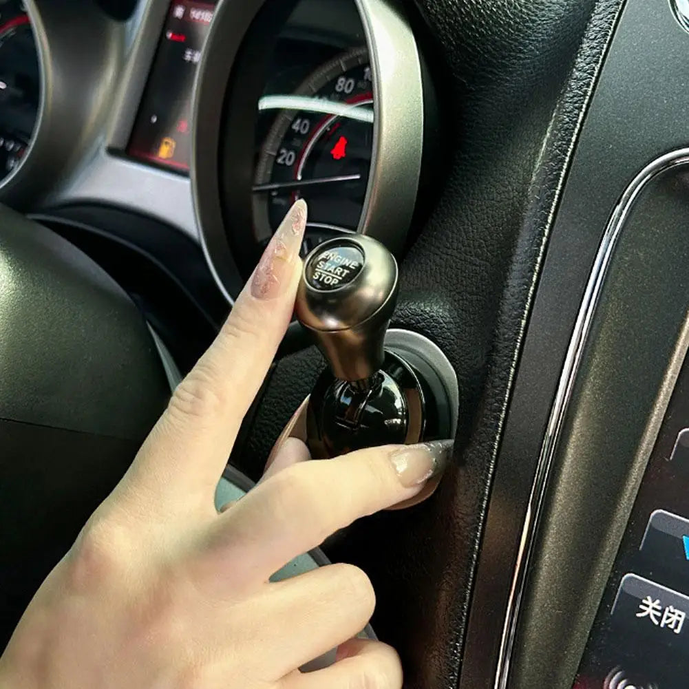  Car One-Touch Start Button with Push-to-Start Rocker Lever Car Accessories Interior Decor Push Rocker One-Touch Start accessor