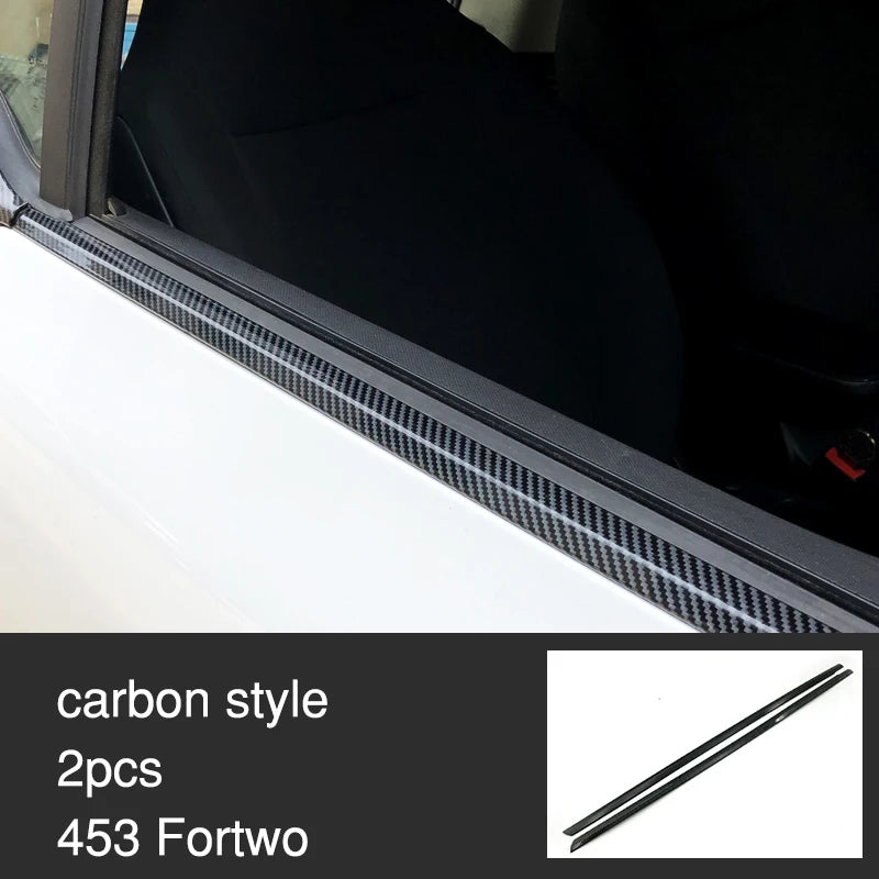 Carbon Car Interior Decoration Accessories ABS Protection Modification Sticker For Smart 453 Fortwo Forfour Car Exterior Styling