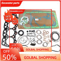 SINOCMP 4D31 4D31T Engine Gasket Kit Excavator Parts for Fuso Canter FE FG Trucks&Excavators Mitsubishi Engine, 3 Month Warranty