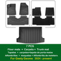Car Floor Mats for Geely Geome 2024-present Cargo Liner Back Seat Covers Waterproof Non-slip Trunk Mat Customized Car Carpets