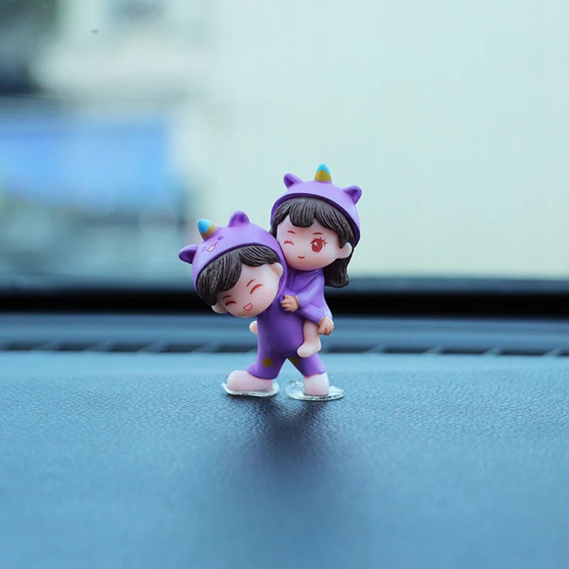 Cute Creative Cartoon Car Decoration Ornaments Auto Center Console Car Interior Accessories