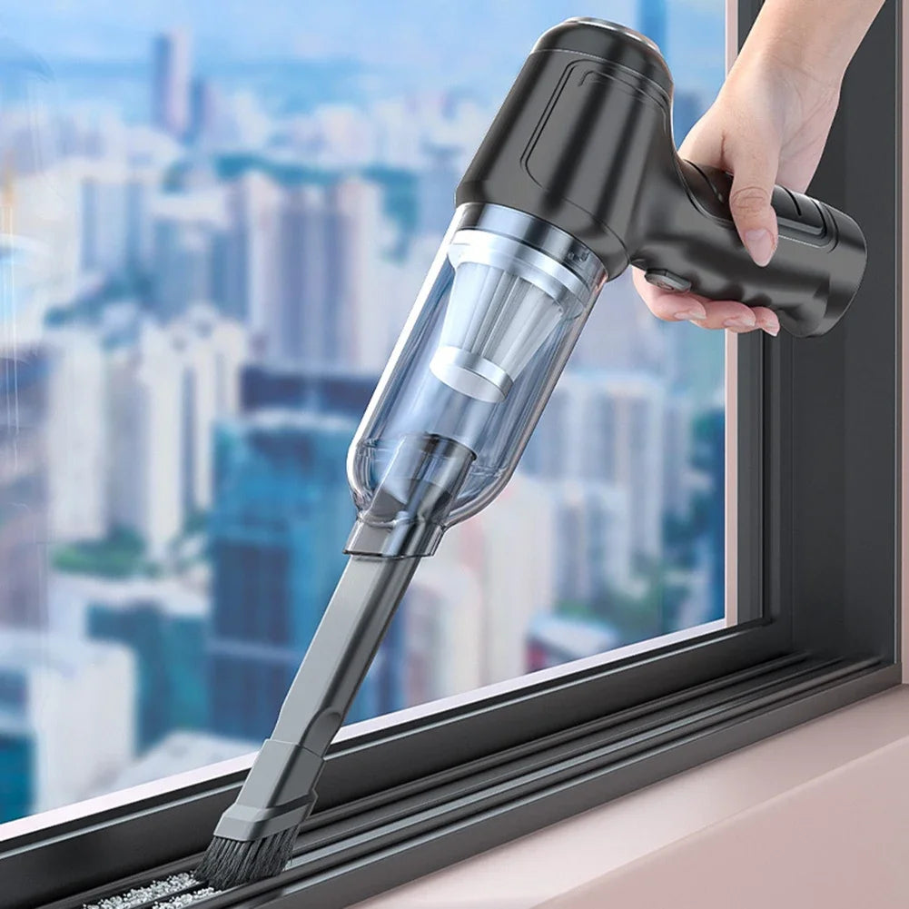 Suitu Car Mounted Vacuum Cleaner, Wireless Home and Car Dual-purpose Dry and Wet Vacuum Cleaner, High-power Portable Handheld VA