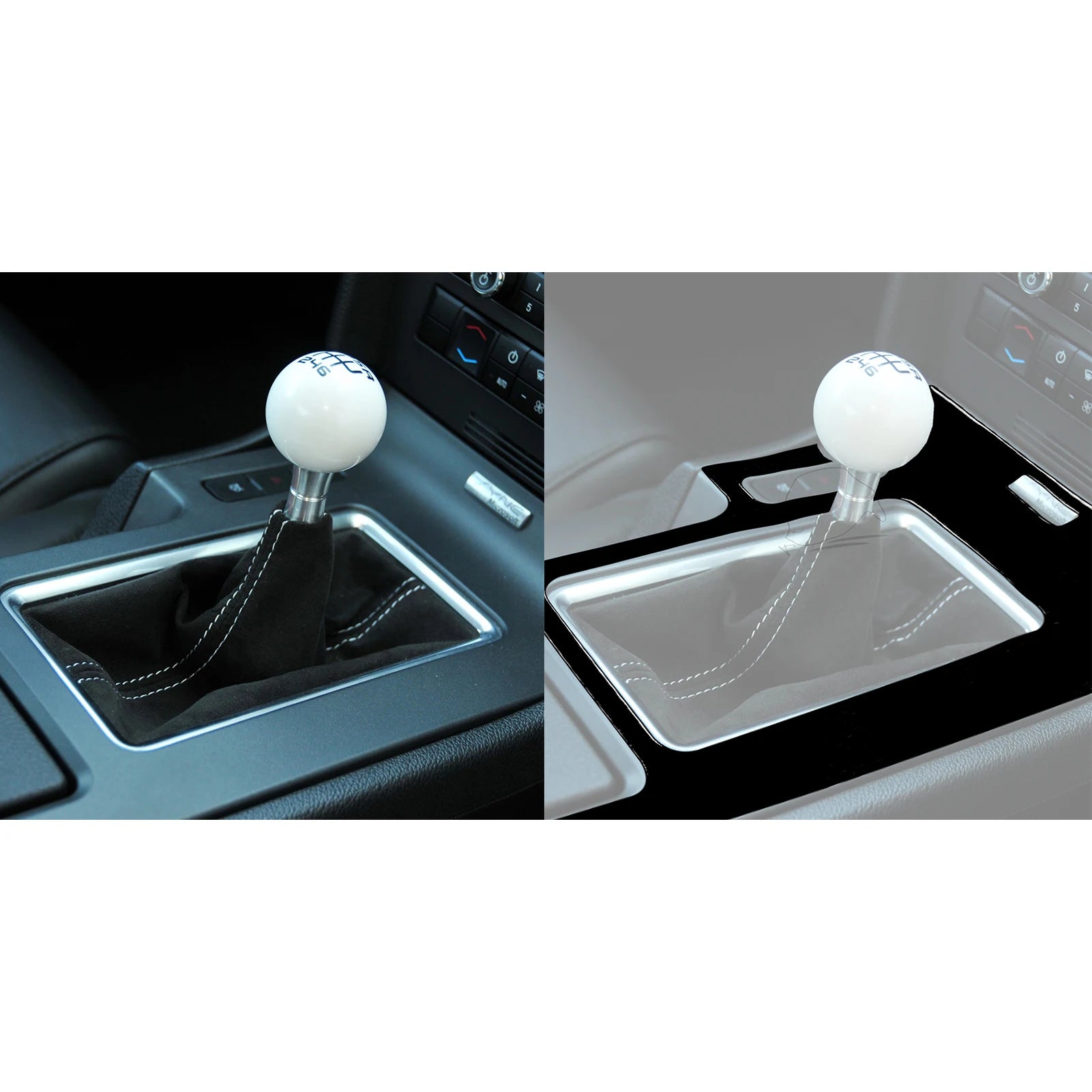 For Ford Mustang 2009-2013 Accessories Car Plastic Black Interior Door Panel Gear Cupholder Air outlet Trim Sticker Decoration