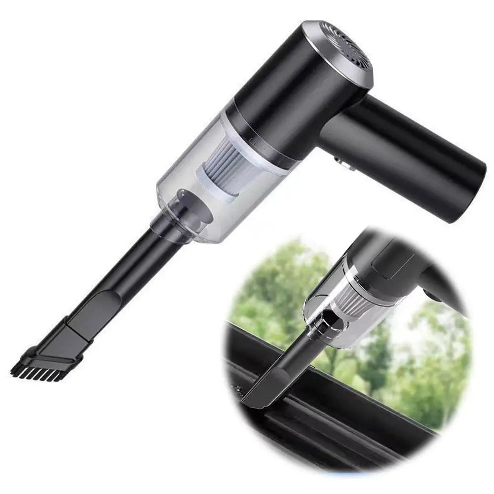 Handheld Car Vacuum Cleaner with Light, Powerful Suction USB Vacuum Small Cleaner Dusts Portable Mini Buster with D3T2