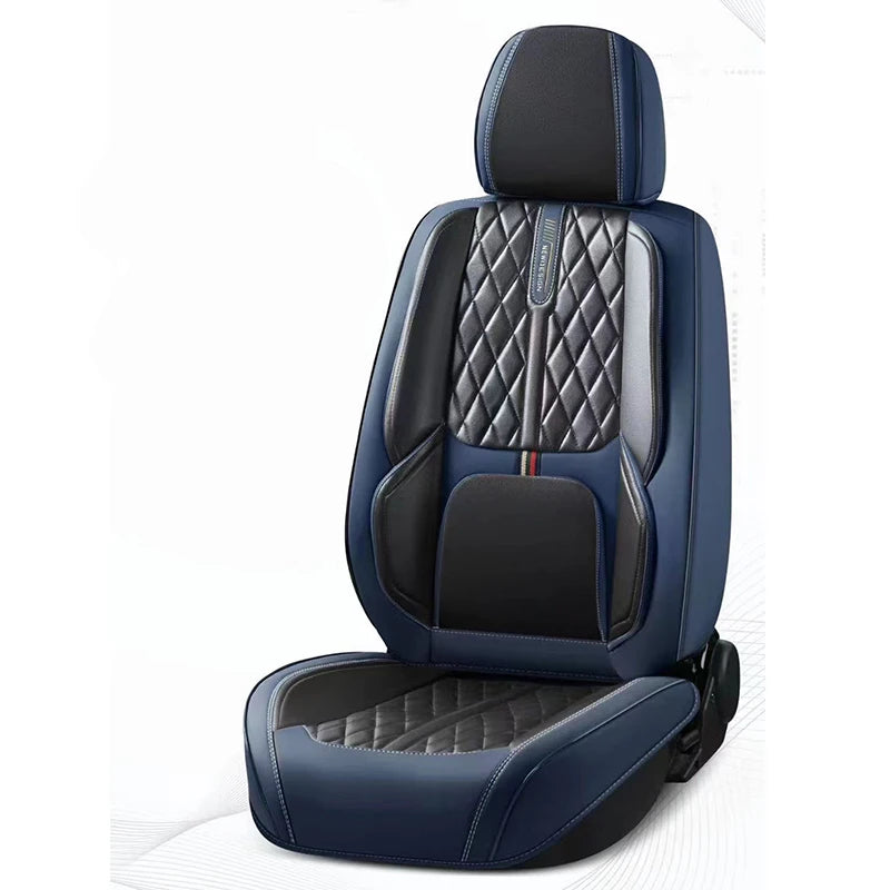Universal Car Seat Covers Full Covered Durable Nappa Leather Seat Cushion for 90% Sedan SUV  Include Front and Rear Cover