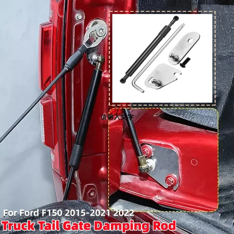 1Pcs Truck Tailgate Assist Shock Struts Lift Support Truck Tail Gate Damping Rod For Ford F150 2015-2021 2022