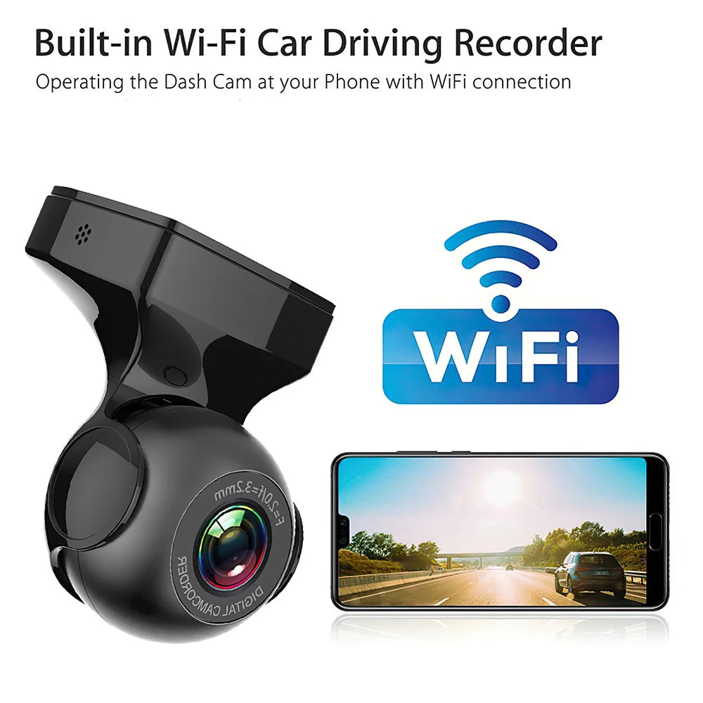 HD 1080P Mini Car Wifi Dash Camera Cam for Video Recorder 170 Degrees Usb/wifi Night Vision G-sensor Car Camera