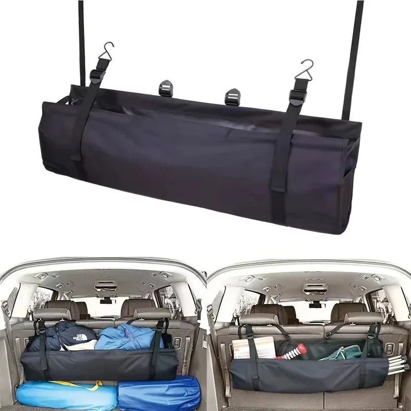High Capacity Car Trunk Organizer Oxford Backseat Storage Bag Net Multi-use Adjustable Seat Back Organizers Universal for Cars