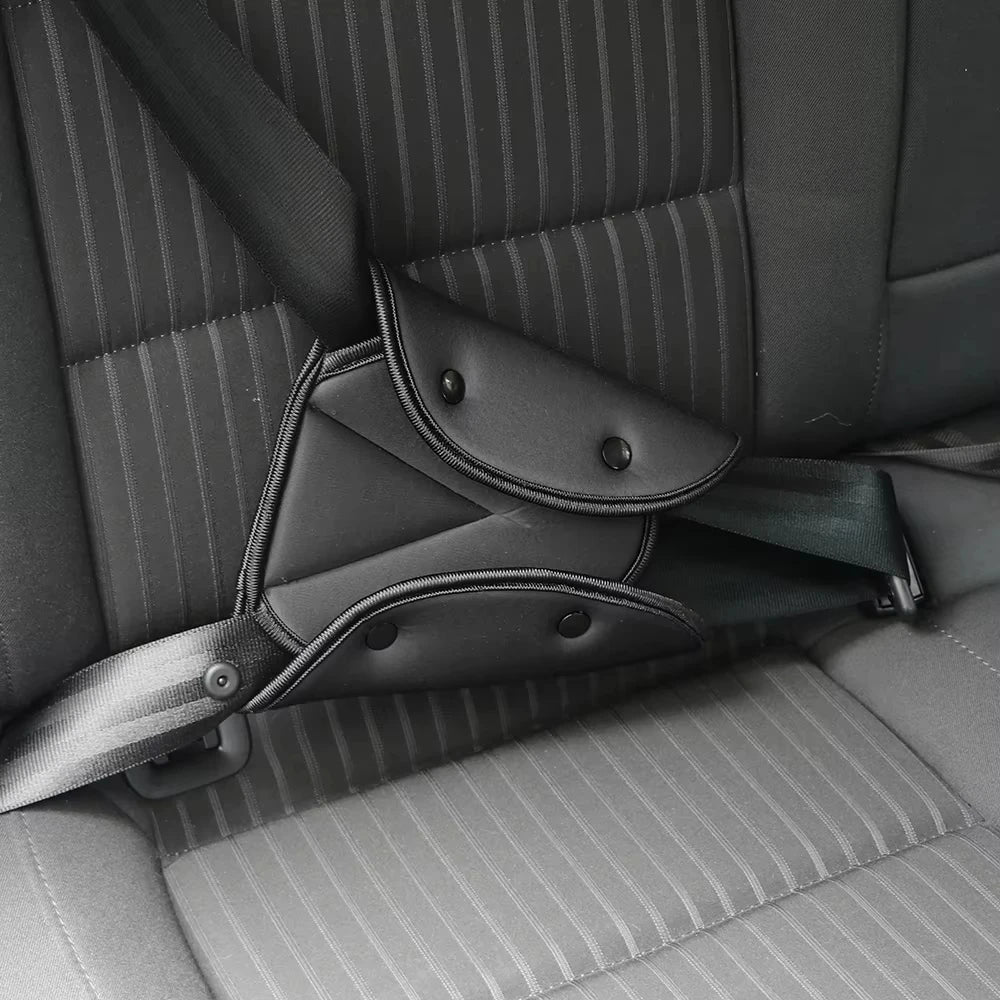 Universal Car Safety Belt Cover Sturdy Adjustable Triangle Safety Seat Belt Pad Clips Baby Child Protection Car Goods