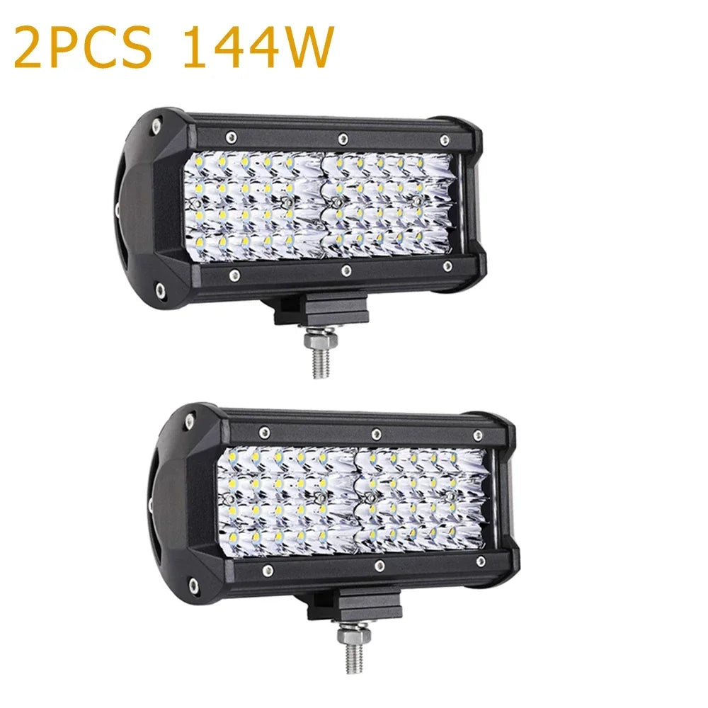 LED Light Bar Car Offroad 4X4 Led Headlights 12-24V Spotlights Ledbar Pods Driving Fog Light for Truck ATV SUV Auto Accessories