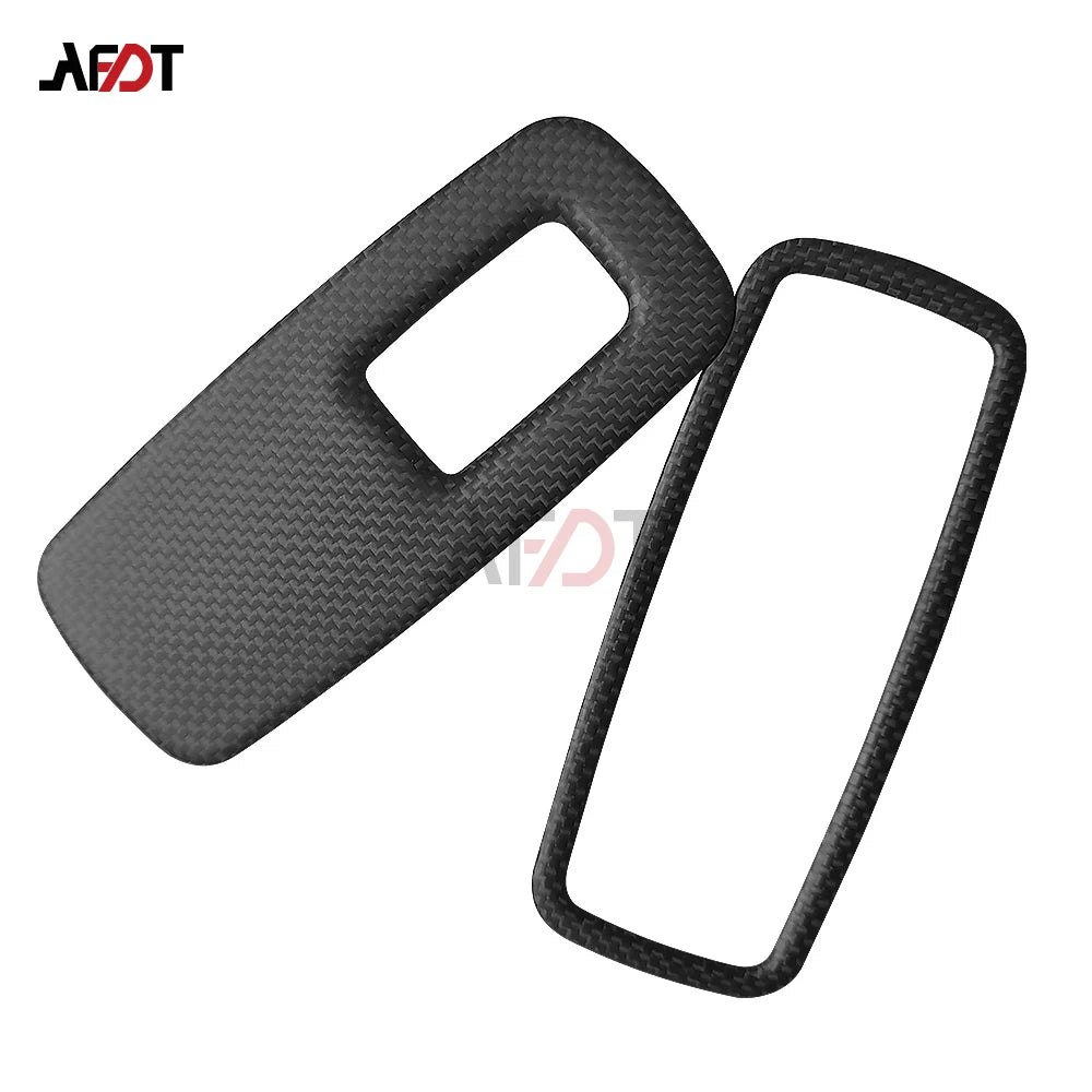 AFDT Real Carbon Fiber Interior For Porsche 911 992 2019-2024 Car Window Lift Switch Panel Cover Sticker Accessories