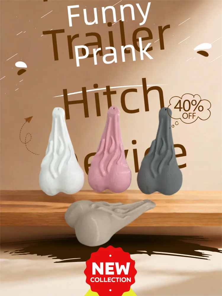 Dispositivo de enganche de remolque divertido, cubierta de enganche de remolque, regalo de broma divertido, adornos decorativos para parachoques, accesorios para camioneta SUV