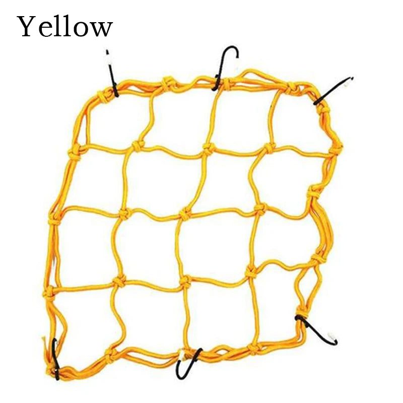 Motorcycle Luggage Net Cover Bike Hold Down Fuel Tank Luggage Mesh Rubber Elastic Web Bungee Motorcycle Bike Tank Car Styling