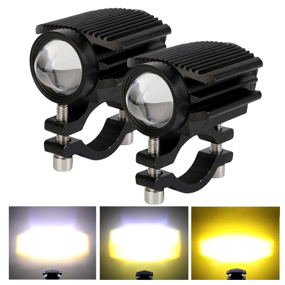 Motorcycle electric vehicle front headlights, locomotive LED 12-84V ultra bright spot lights, auxiliary road modified headlights