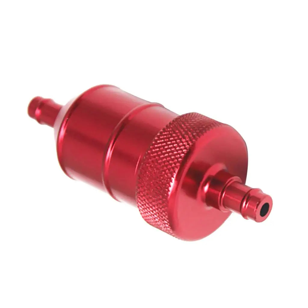 8mm 5/16'' Universal Chrome Aluminum Fuel Filter Car Petrol Inline Filtro de combustible le filtre a carburant