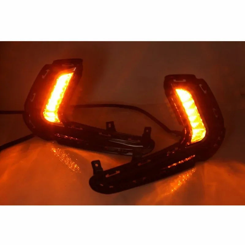 For Hyundai Elantra 2016 2017 2018 1 Pair LED car DRL Daytime Running Light Daylight Waterproof Signal lamp