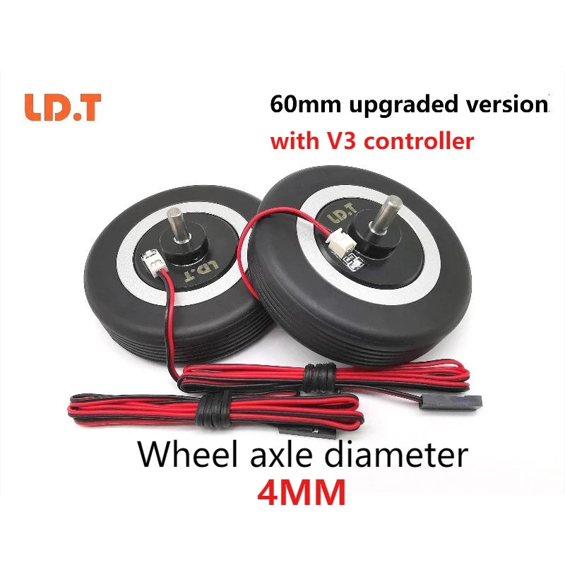 Aeromodelling Brake Wheel Electric Brake Wheel RC Plane 50-70mm with ABS Smart 3 Modes Remote Control Airplane Toys for Children