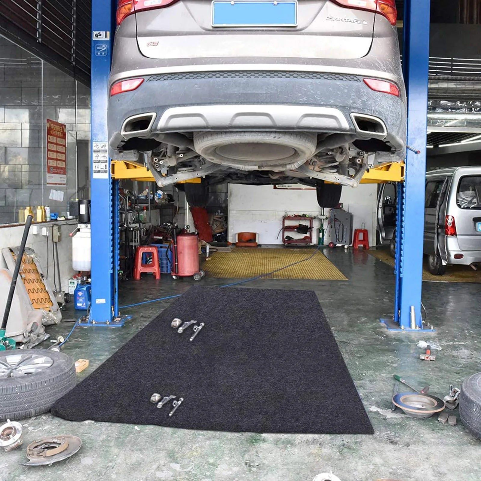 Maintenance Mat For Under Car Or Equipment , Soft And Comfortable,Absorbent Floor Clean(Maintenance Mat:36inches X 60inches