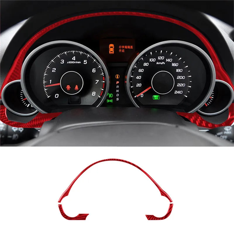 New Car Interior Decoration Carbon Fiber Red Sticker For ACURA TL 2009 2010 2011 2012 2013 2014 Auto Accessories